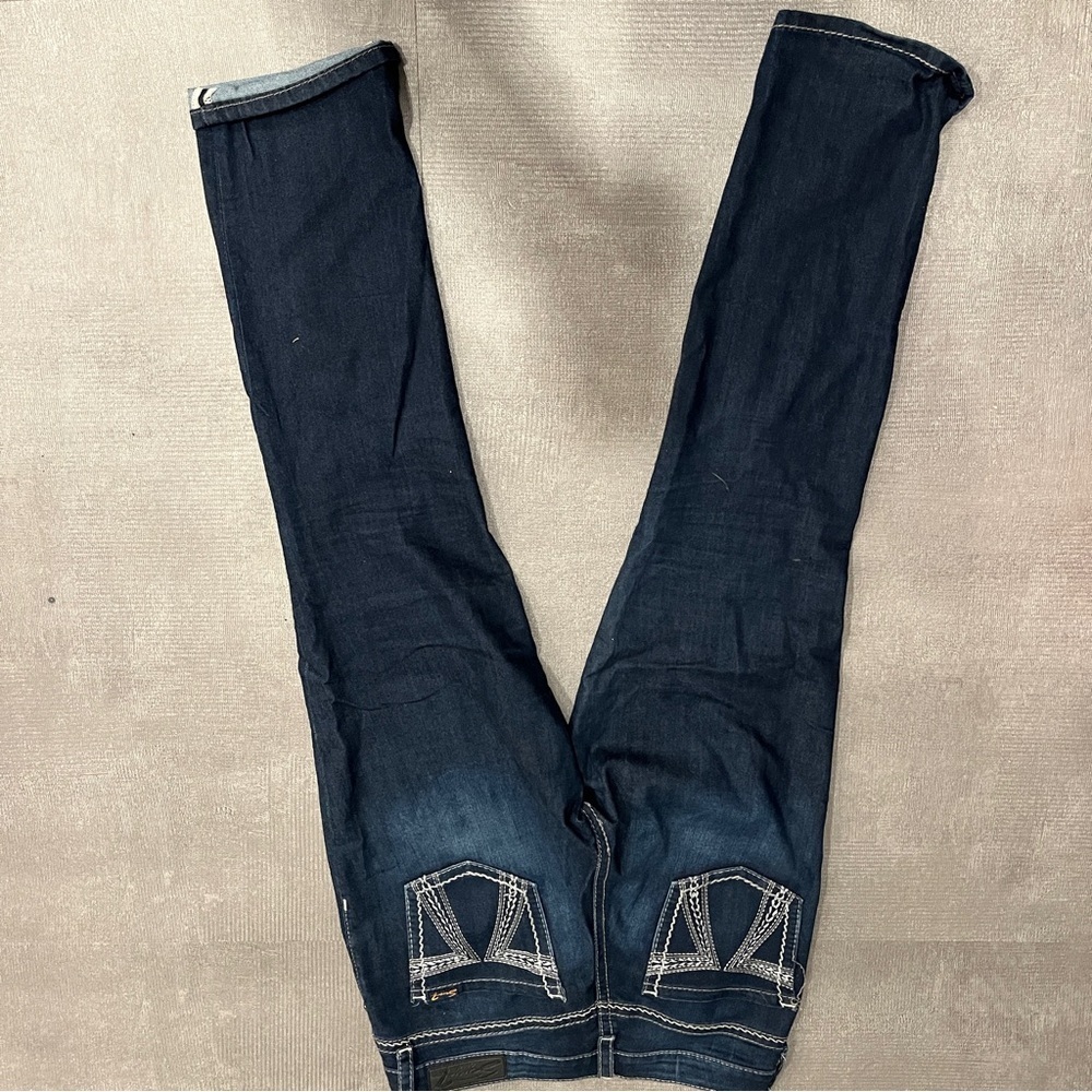 Seven Slimming Straight Women's Dark Blue Jeans 12 - Picture 7 of 7